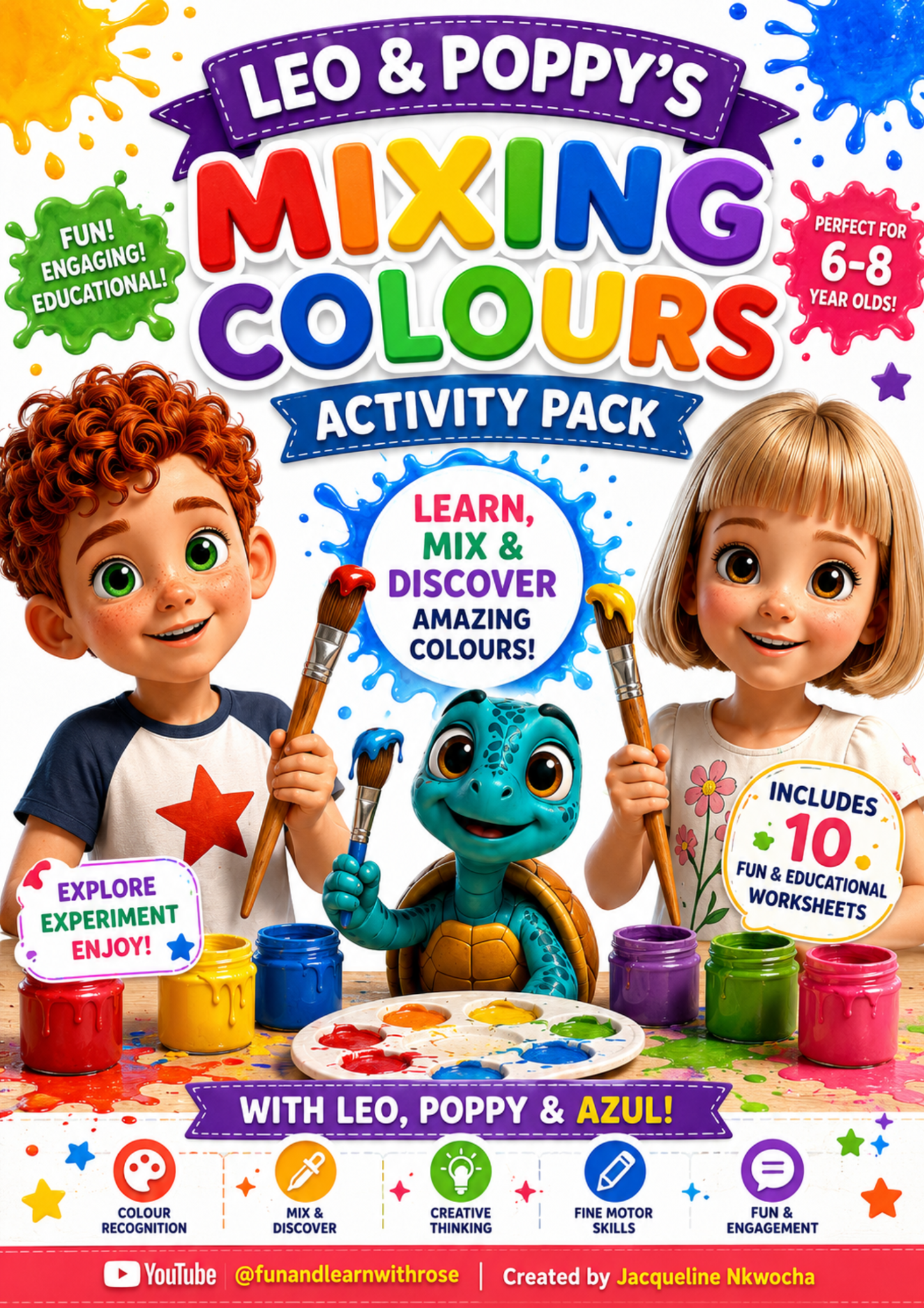 Mixing Colours printable learning resource cover