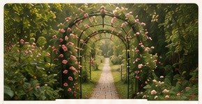 Rose garden path