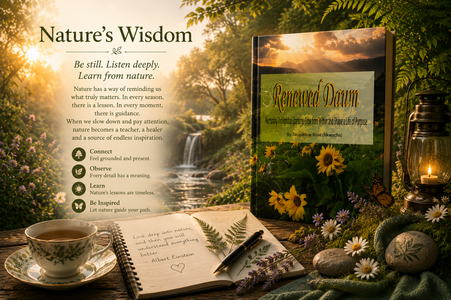 Nature’s Wisdom — Renewed Dawn guided journal