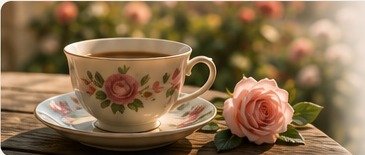 Teacup and rose